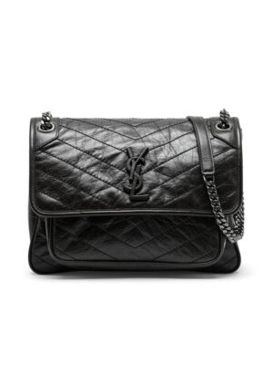 SAINT LAURENT NIKI MEDIUM IN CRINKLED VINTAGE LEATHER