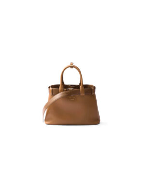 Prada Buckle small leather handbag with belt(high-end grade)