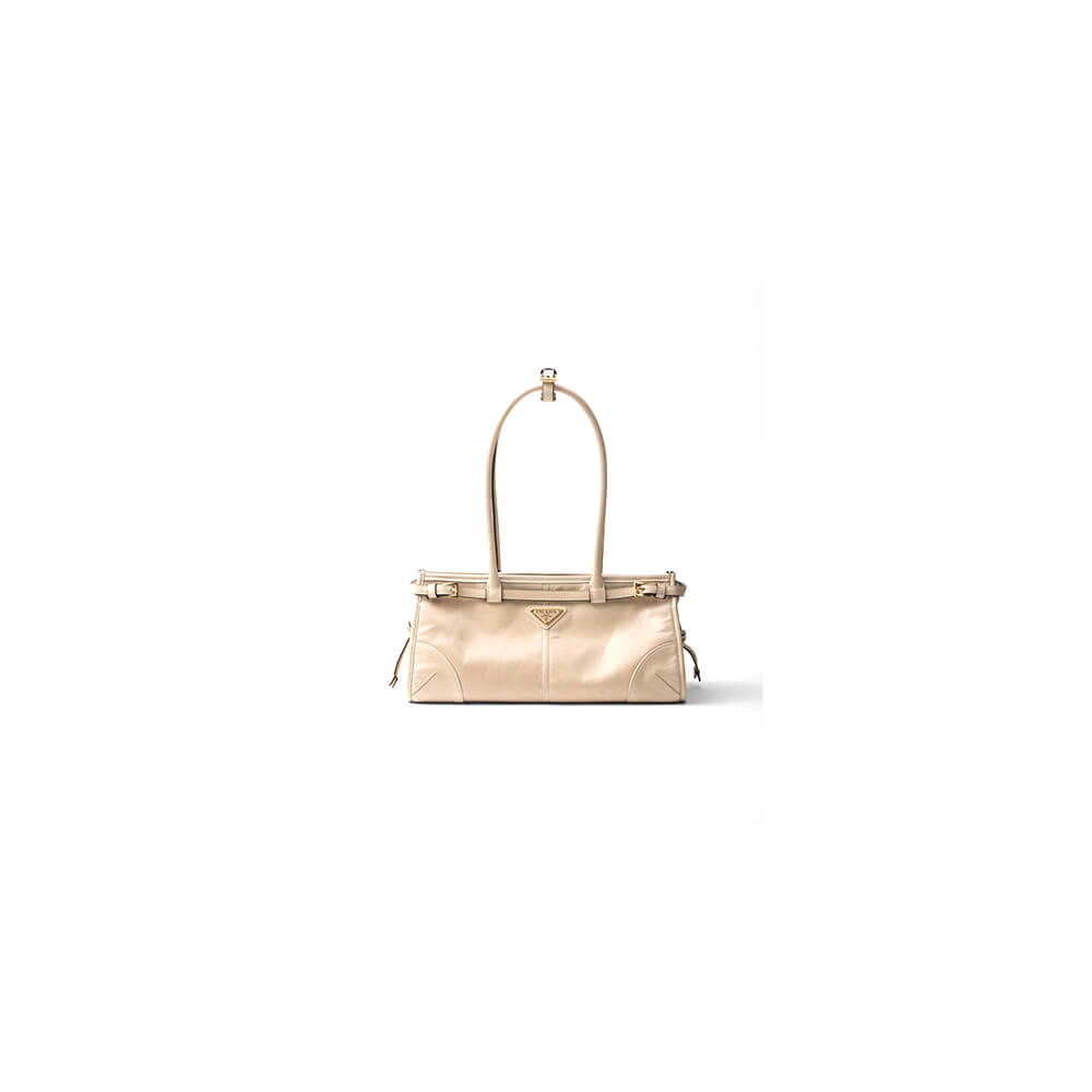 Prada Medium leather handbag(high-end grade)