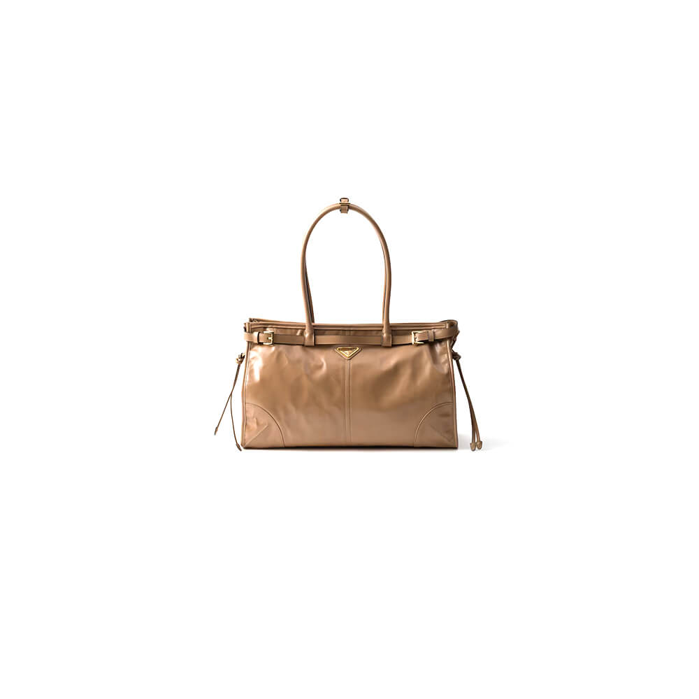 Prada Large leather handbag(high-end grade)