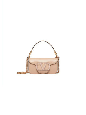 VALENTINO GARAVANI LOCO SMALL SHOULDER BAG WITH JEWEL LOGO(HIGH-END GRADE)