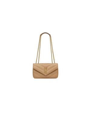 YSL LOULOU small in MATELASSE lambskin