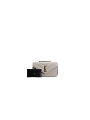 YSL LOULOU small in MATELASSE lambskin