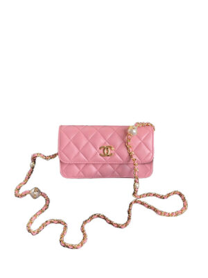 CHANEL Flap Phone Holder with Chain(HIGH-END GRADE)