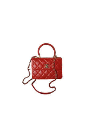 CHANEL Mini Flap Bag with Top Handle(HIGH-END GRADE)