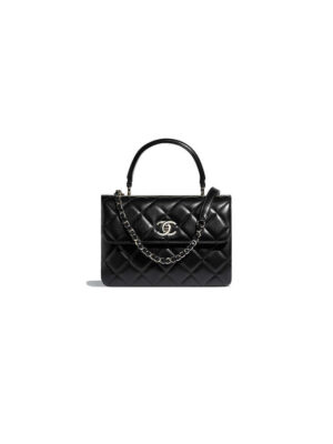CHANEL FLAP BAG WITH TOP HANDLE(HIGH-END GRADE)