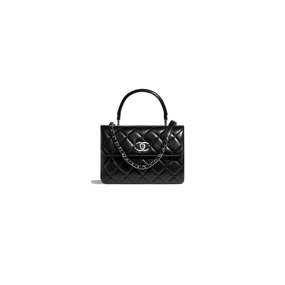 CHANEL FLAP BAG WITH TOP HANDLE(tax-free Grade)