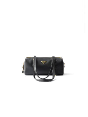 Prada Medium leather top-handle bag with padlock(high-end grade)