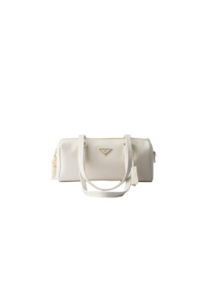 Prada Medium leather top-handle bag with padlock(high-end grade)