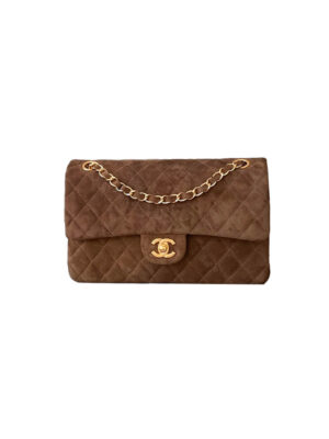 CHANEL Suede Classic Double Flap Handbag(HIGH-END GRADE)