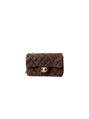 CHANEL SUEDE MINI FLAP BAG(HIGH-END GRADE)