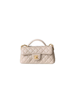 CHANEL Mini Flap Bag with Top Handle(HIGH-END GRADE)