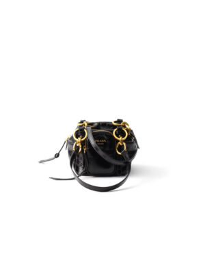 Prada Dangle leather top-handle mini-bag(HIGH-END GRADE)