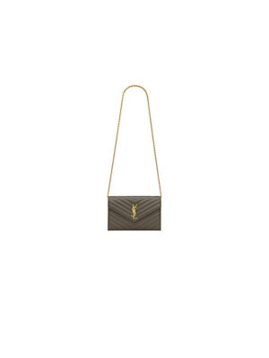 YSL cassandre chain wallet in lambskin