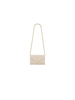 YSL cassandre chain wallet in lambskin