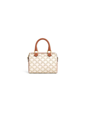 CELINE Small Boston IN Triomphe Canvas and calfskin