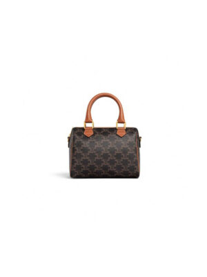 CELINE Small Boston IN Triomphe Canvas and calfskin