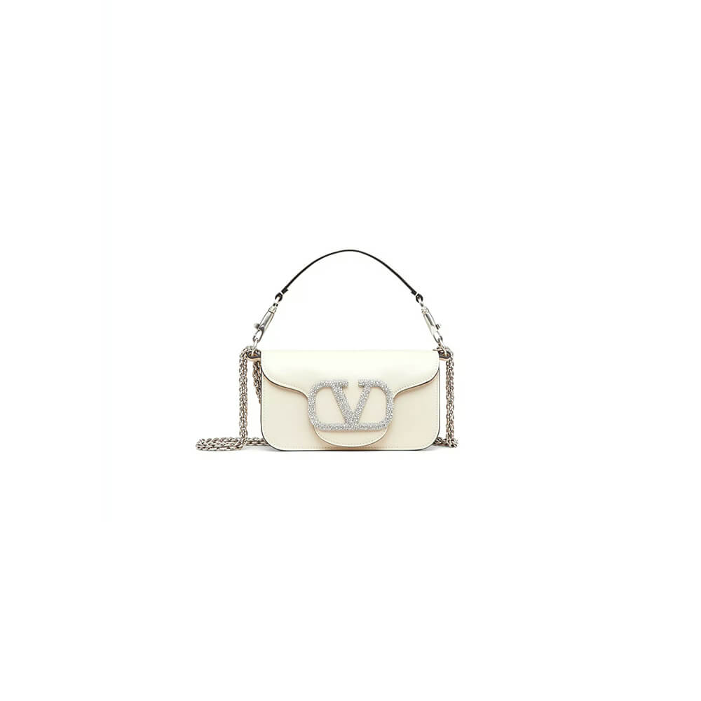VALENTINO GARAVANI LOCO SMALL SHOULDER BAG WITH JEWEL LOGO(HIGH-END GRADE)