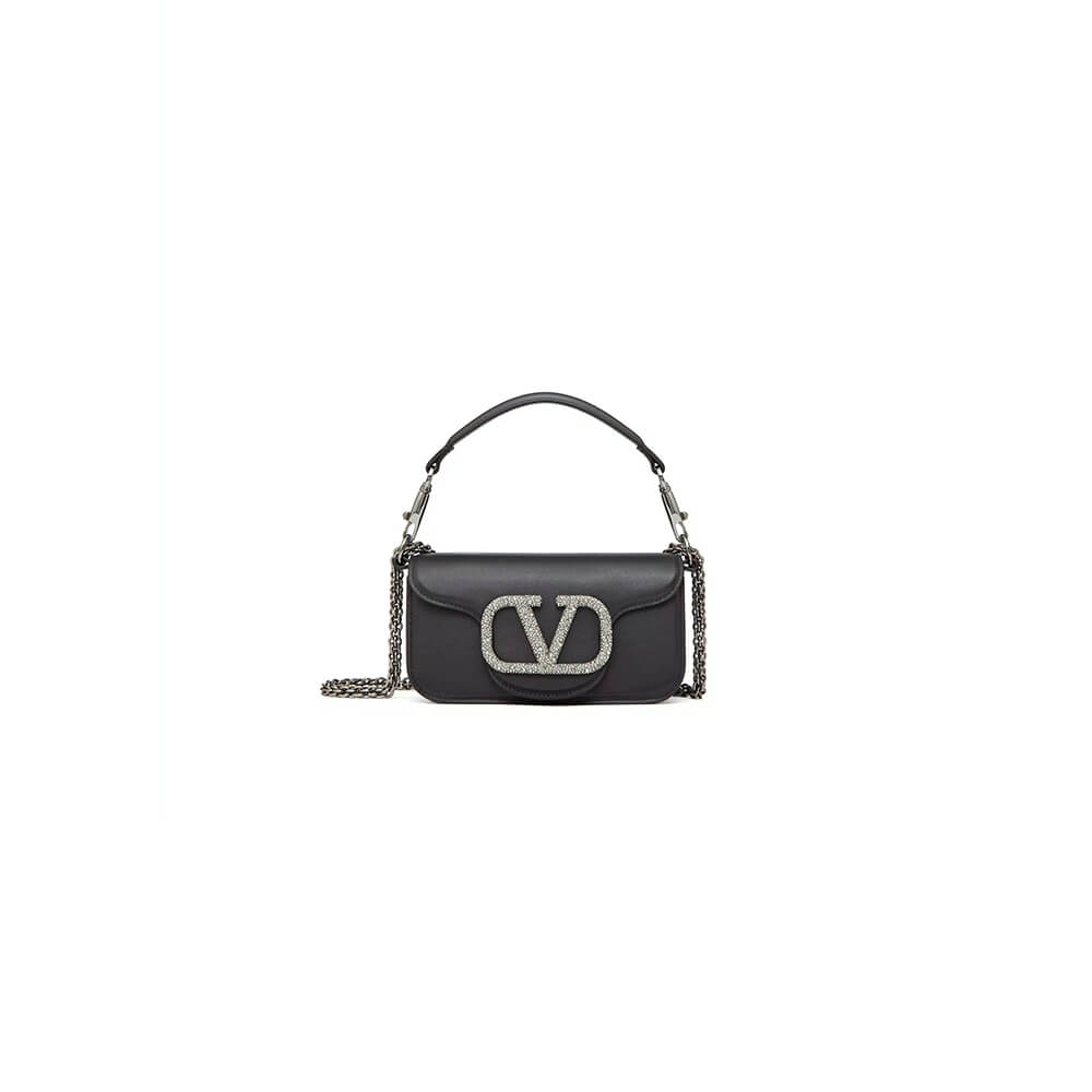 VALENTINO GARAVANI LOCO SMALL SHOULDER BAG WITH JEWEL LOGO(HIGH-END GRADE)