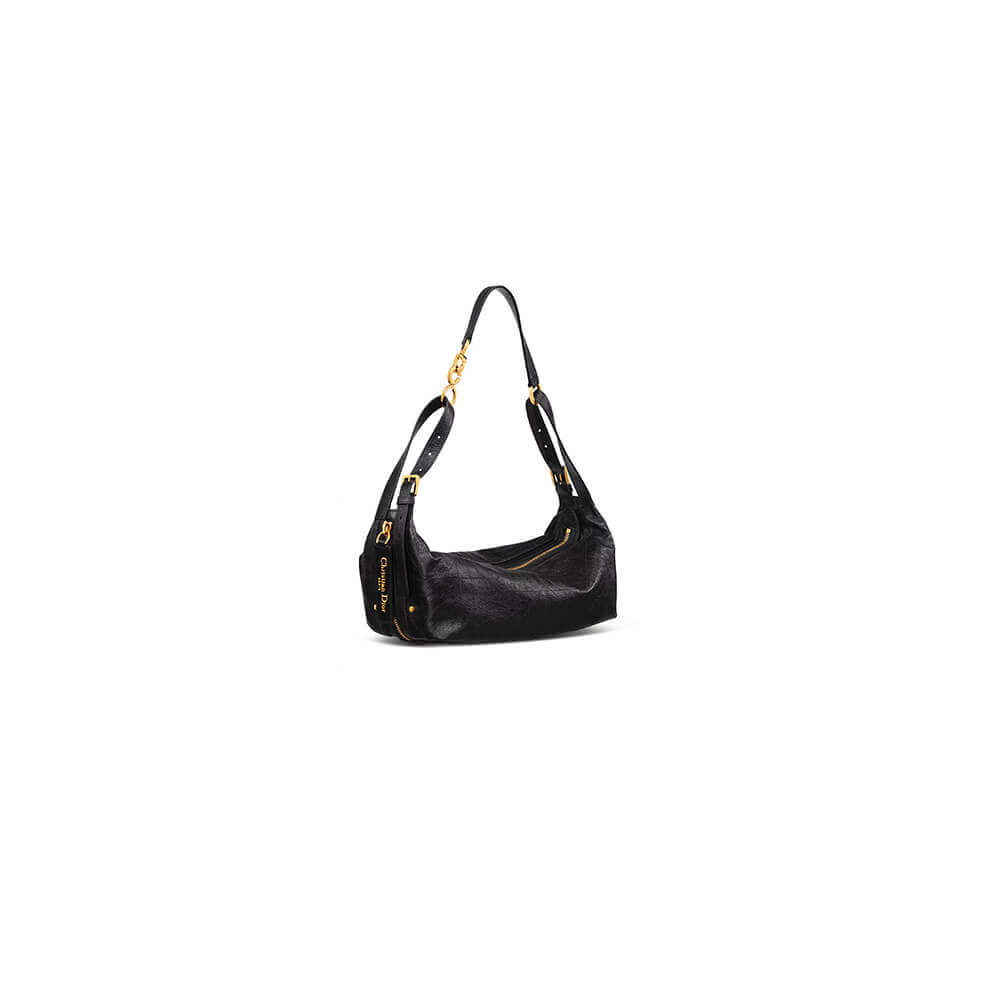 Medium D-Journey Bag in Shiny Goatskin(HIGH-END GRADE)