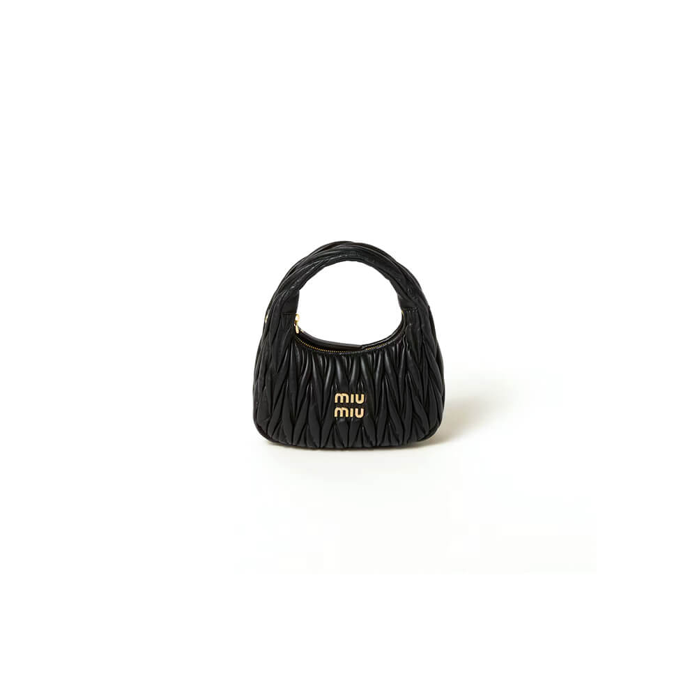 Small Wander matelasse nappa leather hobo bag(HIGH-END GRADE)