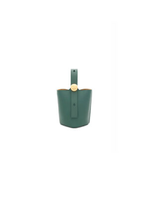 LOEWE Mini Pebble bucket in smooth calfskin(high-end grade)