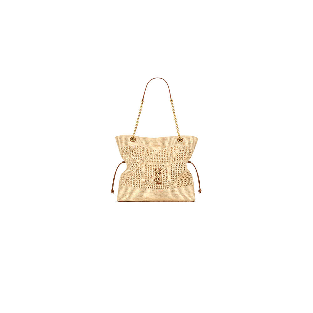 YSL JAMIE SHOPPING in raffia(HIGH-END GRADE)