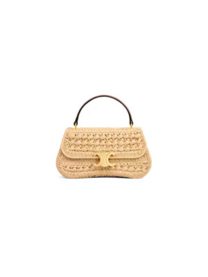 CELINE TEEN CELINE LOLA IN RAFFIA EFFECT TEXTILE(HIGH-END GRADE)