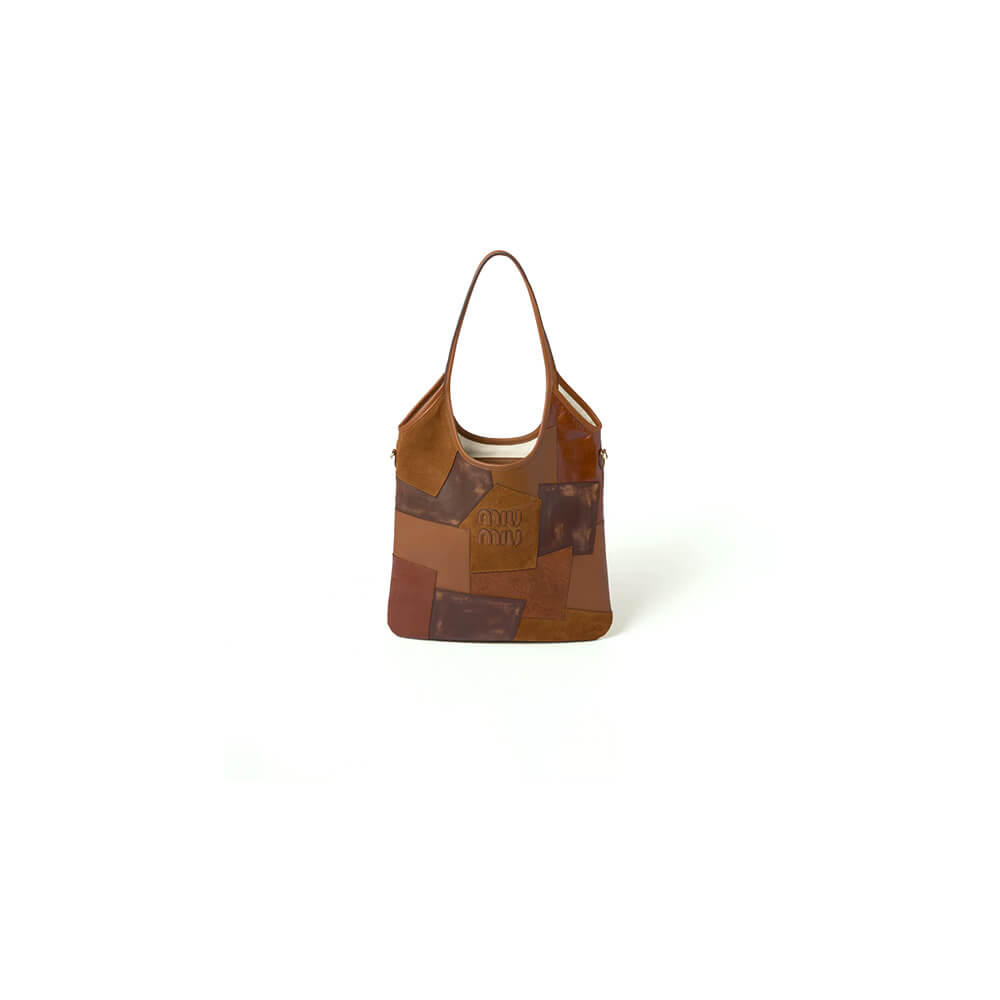 MIUMIU REGULAR IVY leather patchwork bag(HIGH-END GRADE)
