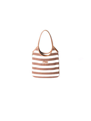 MIUMIU REGULAR IVY canvas and leather bag(HIGH-END GRADE)