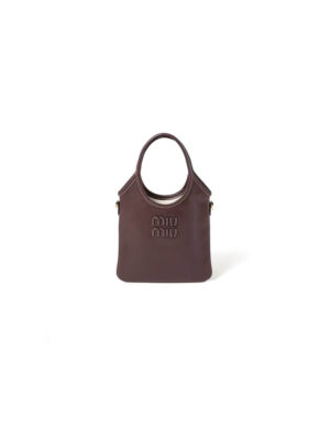 MIUMIU MINI IVY leather handbag(HIGH-END GRADE)