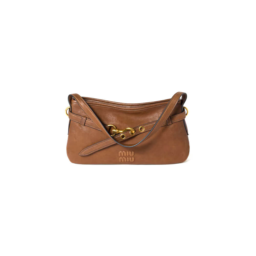MIUMIU Medium Aventure nappa leather bag(HIGH-END GRADE)