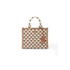 Small Prada Symbole jacquard fabric handbag