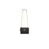 SUNSET MEDIUM CHAIN BAG IN CROCODILE-EMBOSSED SHINY LEATHER
