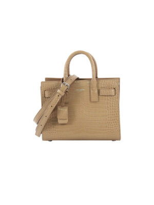 YSL SAC DE JOUR NANO IN EMBOSSED CROCODILE SHINY LEATHER