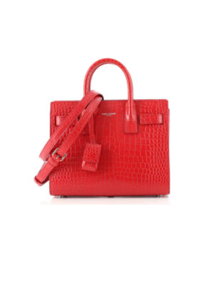YSL SAC DE JOUR BABY IN CROCODILE-EMBOSSED