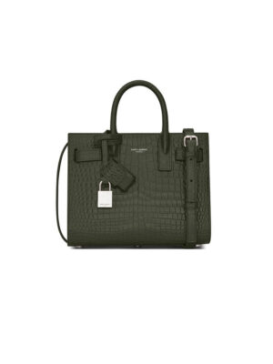 YSL SAC DE JOUR BABY IN CROCODILE-EMBOSSED
