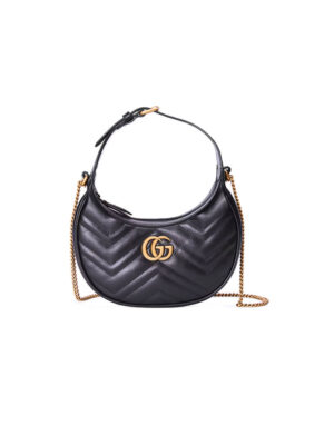 GG Marmont half-moon-shaped mini bag