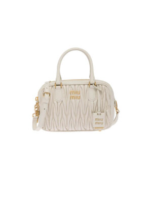 Matelasse nappa leather top-handle bag