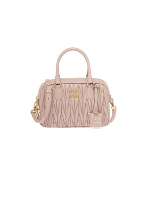 Matelasse nappa leather top-handle bag