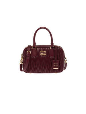 Matelasse nappa leather top-handle bag