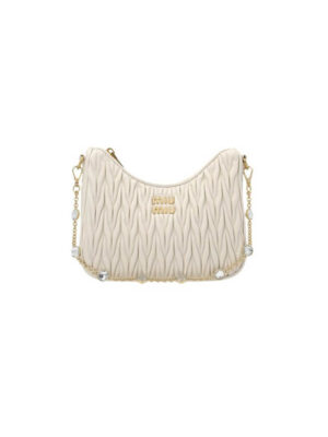 Matelasse nappa leather shoulder bag