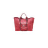 CHANEL Woven Straw Raffia Striped Medium Deauville Tote