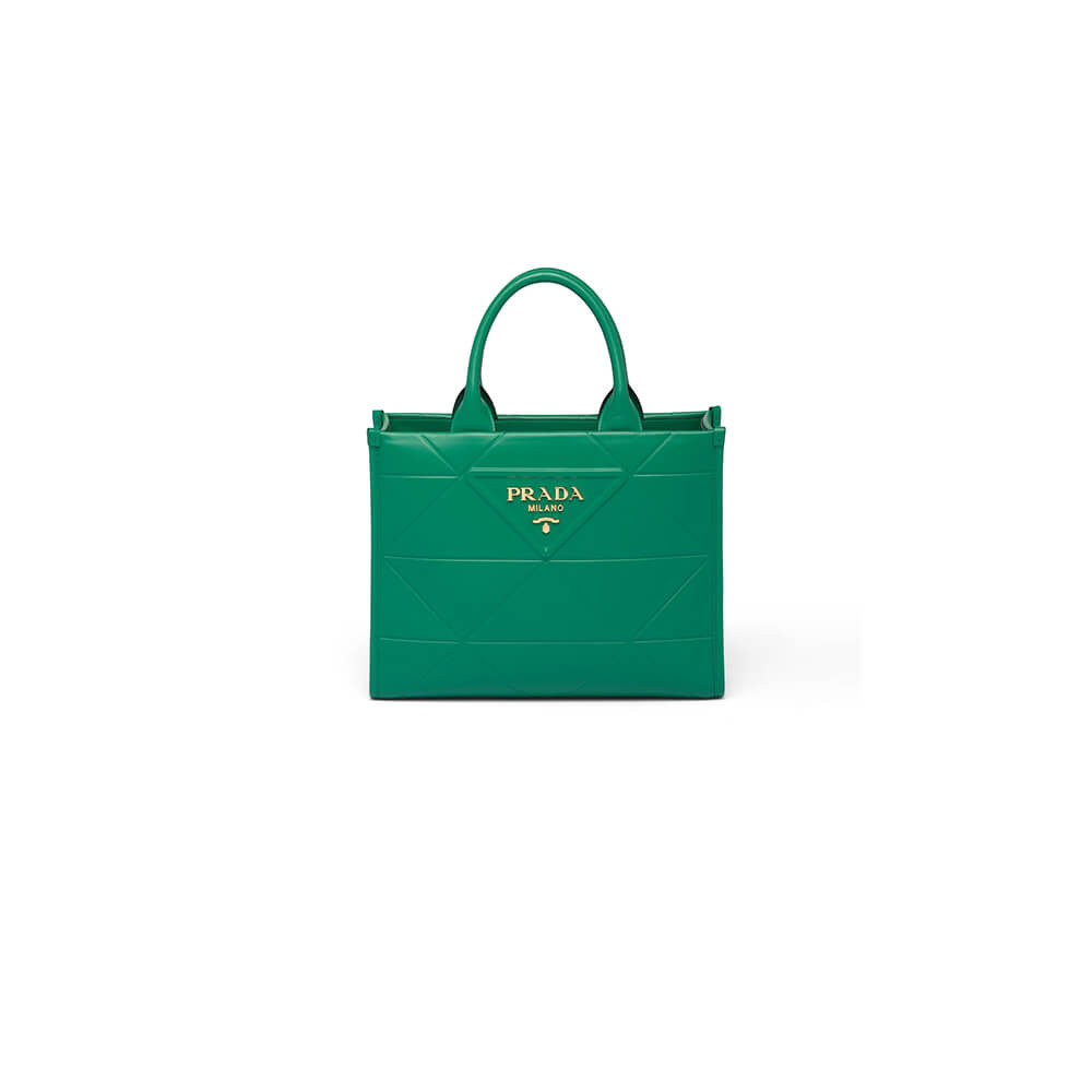 Small leather Prada Symbole bag with topstitching