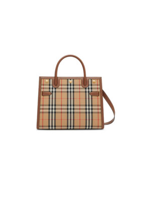 Small Vintage Check Two Handle Title Bag