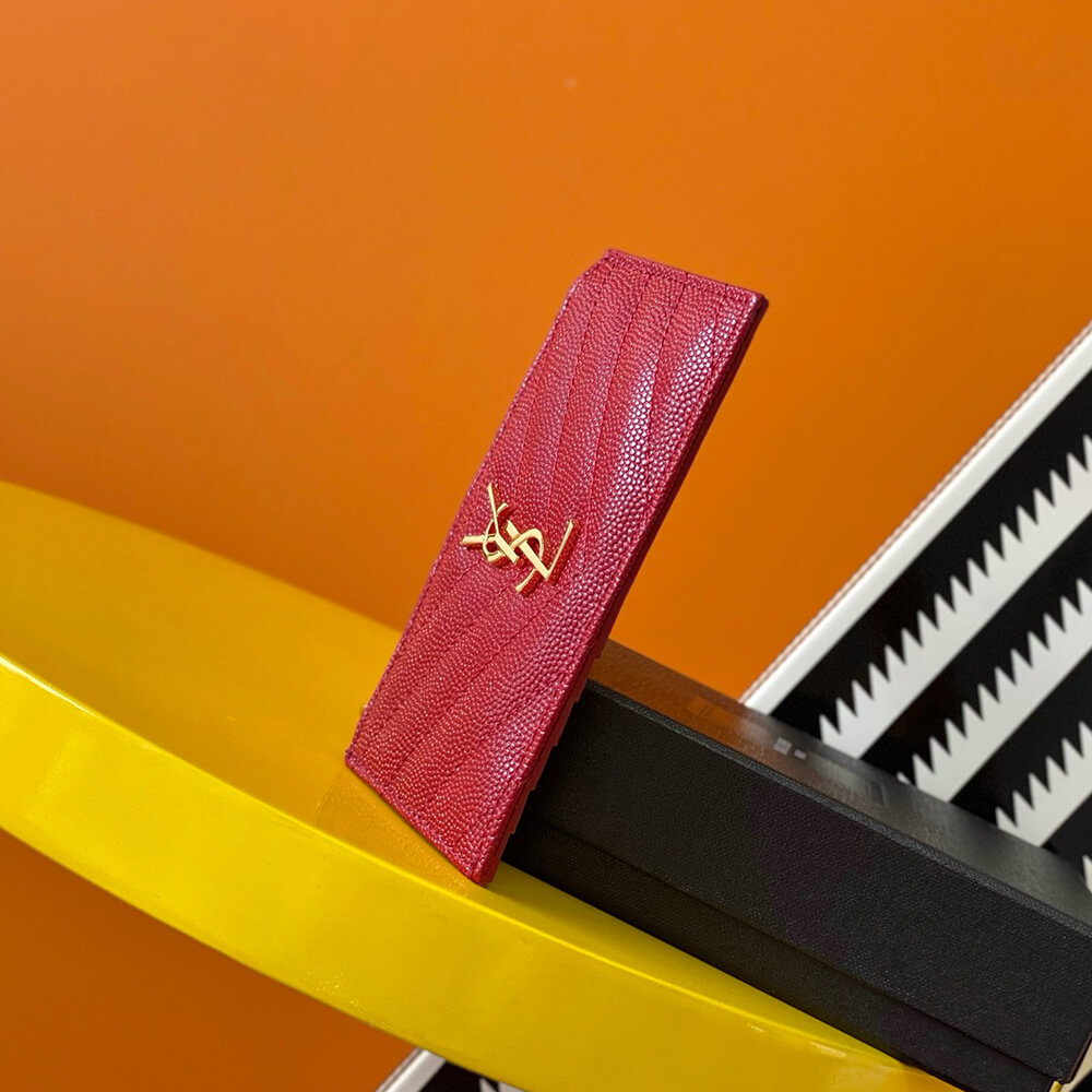 YSL CASSANDRE MATELASSÃ FRAGMENTS ZIPPED CARD CASE(HIGH-END GRADE)