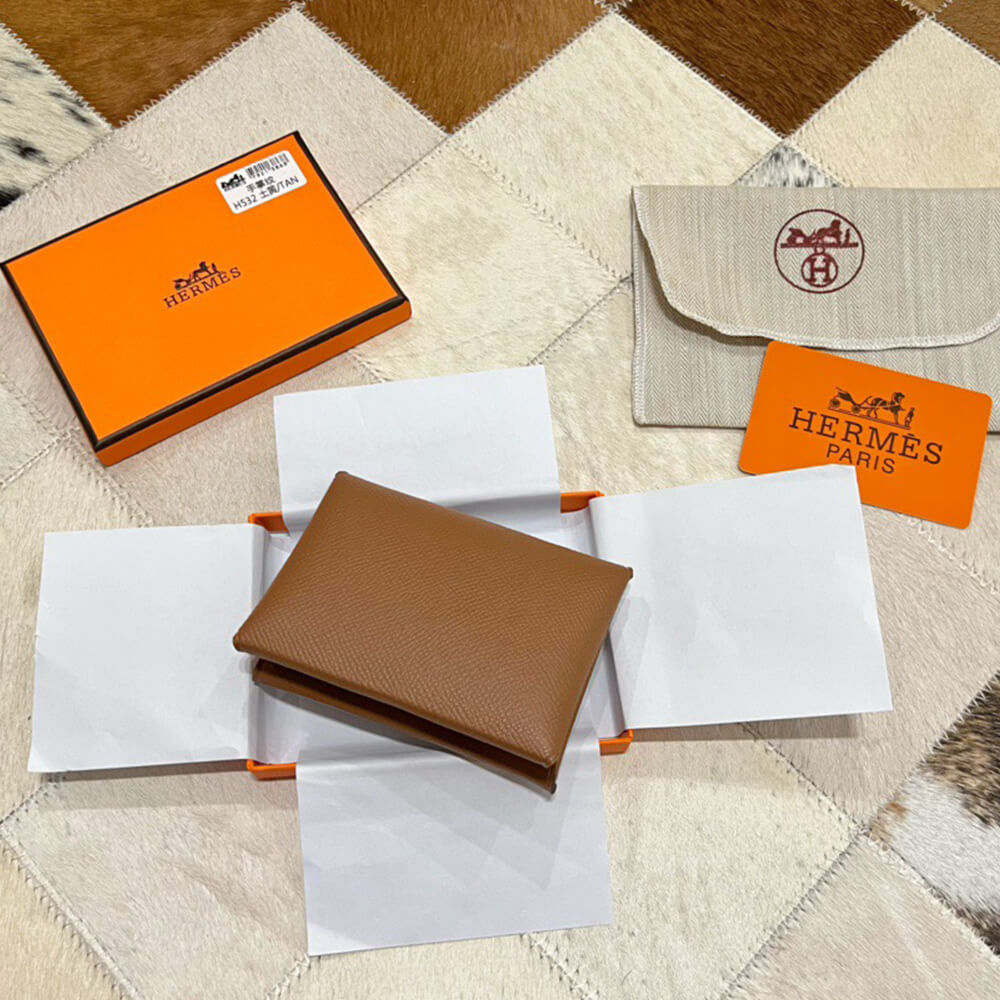 Hermes Calvi Duo Compact card holder