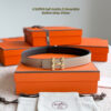 H Infini belt buckle & Reversible leather strap 24 mm