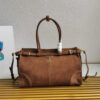 Prada Large leather handbag(high-end grade)