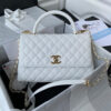 CHANEL Large Flap Bag With Top Handle(high-end grade)